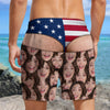 Custom Face Funny Men’s Swim Trunks - Fake Underwear Beach Shorts, Wide Load Birthday Gag Gift For Him HA75 921948