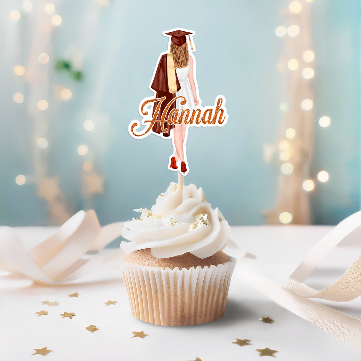 Personalized Graduation Girls Class Of 2026 Cupcake Topper HO82 901394