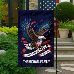 Custom Family Name 250 Years Of Freedom, We The People Garden Flag TH10 898313