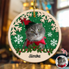 Custom Photo Cat Christmas - Personalized 2-Layered Wooden Ornament CH07 896864