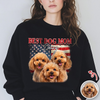 Custom Photo Best Dog Dad, Dog Mom Dark Shirt TH10 898705