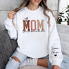 Custom Name This Mama Wears Her Heart On Her Sleeve - Personalized Sleeve Sweatshirt LM32 899091