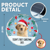 Custom Photo First Christmas Glass Ornament For Dog Lover TH10 894283