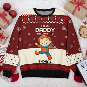 Personalized This Mommy Belongs To Ugly Sweater HA75 897814