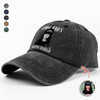 Custom Photo Look Who's Getting Married Washed Denim Baseball Cap - Personalized Bachelorette Gift HA75 921978