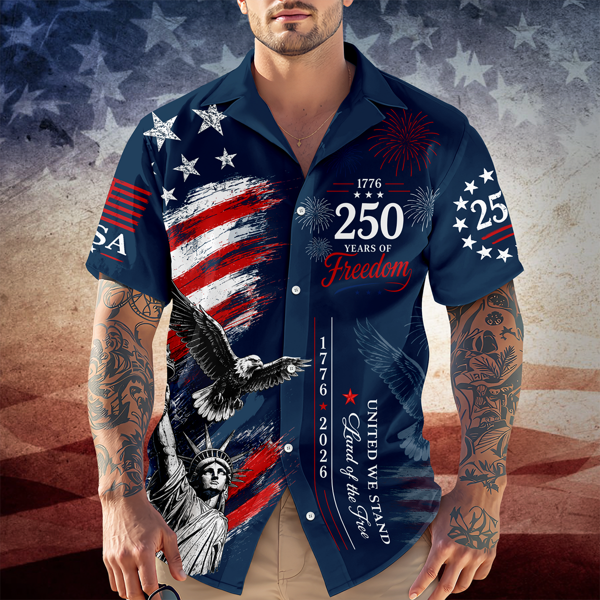 250 Years Of Freedom, Land Of The Free Hawaii Shirt TH10 170231
