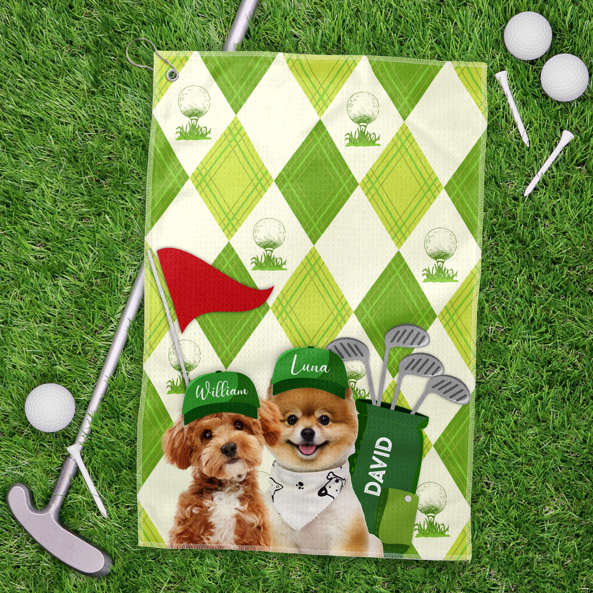 Custom Pet Photo Every Golfer Needs a Loyal Caddie Golf Towel LM32 893603