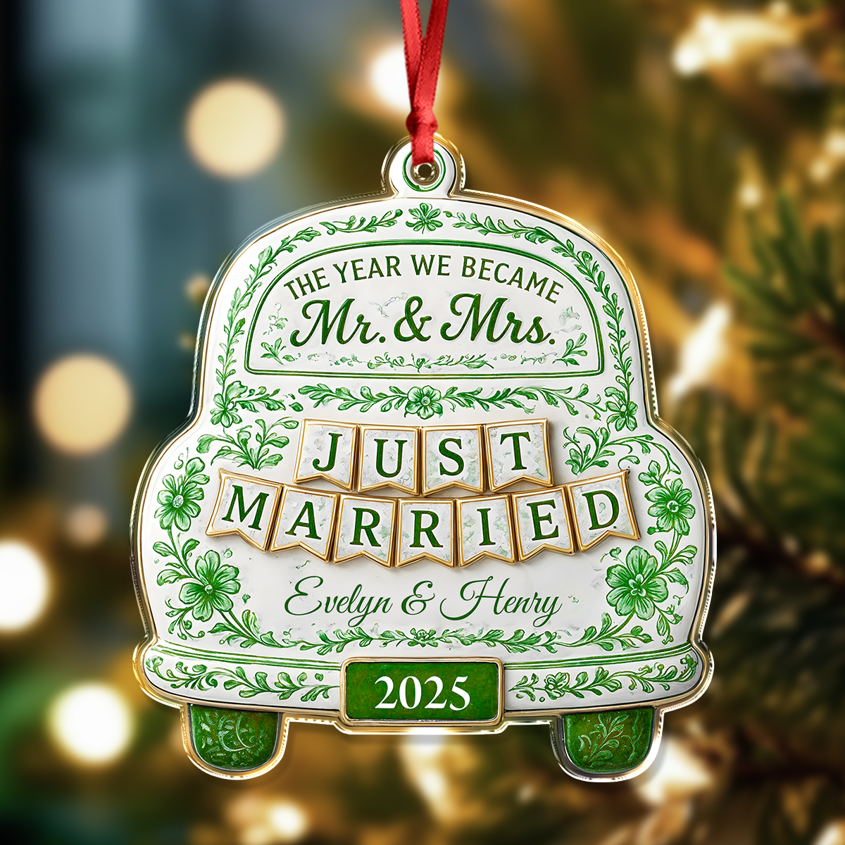 The Year We Became Mr Mrs - Personalized Acrylic Ornament CH07 899094
