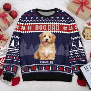Custom Photo Dog Dad Dog Mom Ugly Sweater HA75 892916