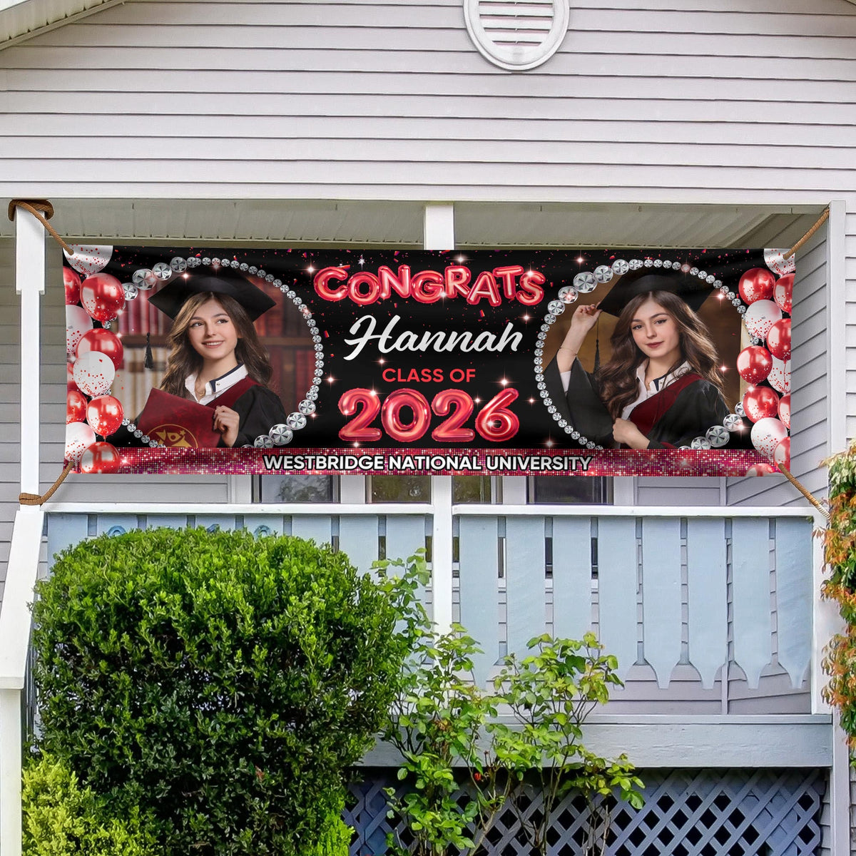 Graduation Class Of 2026 Personalized Photo Banner CH07 910678
