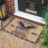 Personalized Family Name 250 Anniversary 1776 - 2026 USA Patriotic Faux Pattern Doormat - 2D Printed Not Embroidered Patriotic America Decor HO82 901582