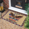Personalized Family Name 250th Anniversary USA Patriotic Faux Pattern Doormat - 2D Printed Not Embroidered Patriotic America Decor HO82 901578