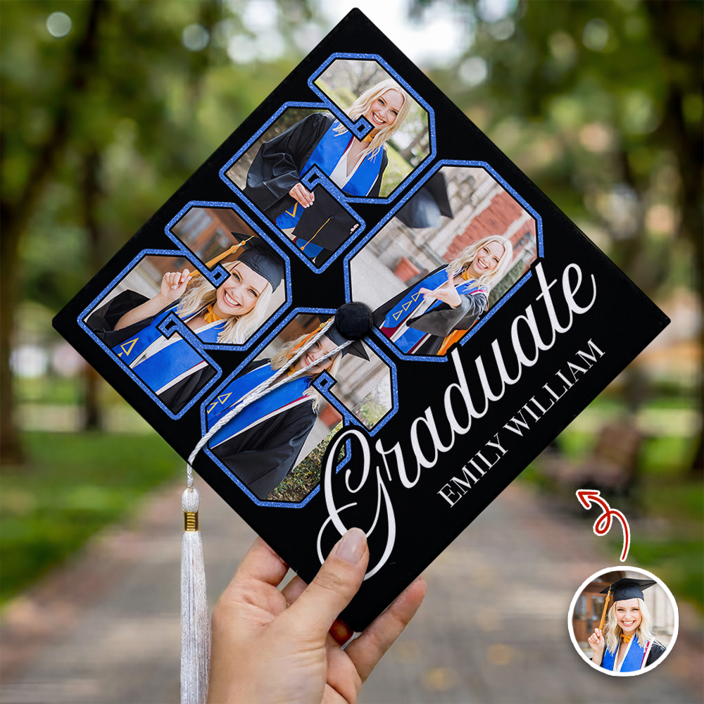 Custom Photo Class Of 2026 Personalized Graduation Cap Topper HA75 920614