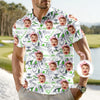 Custom Photo Golf Pattern Polo Shirt - Personalized Gift for Golfer, Golf Lovers HA75 898584
