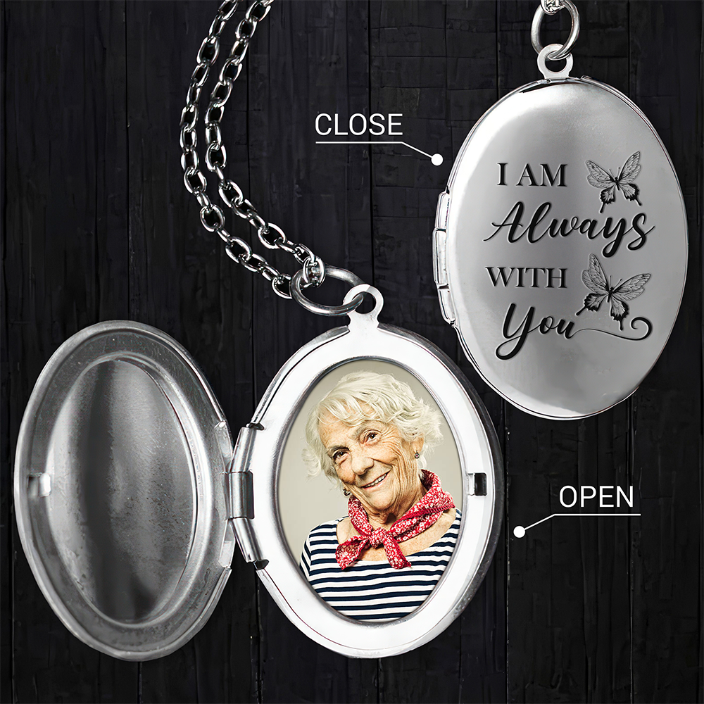 Custom Photo I'm Always With You Locket Necklace Memorial Gift HA75 892172