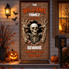 Custom Family Name Skeleton Beware Door Cover Halloween Door Decor LM32 670005
