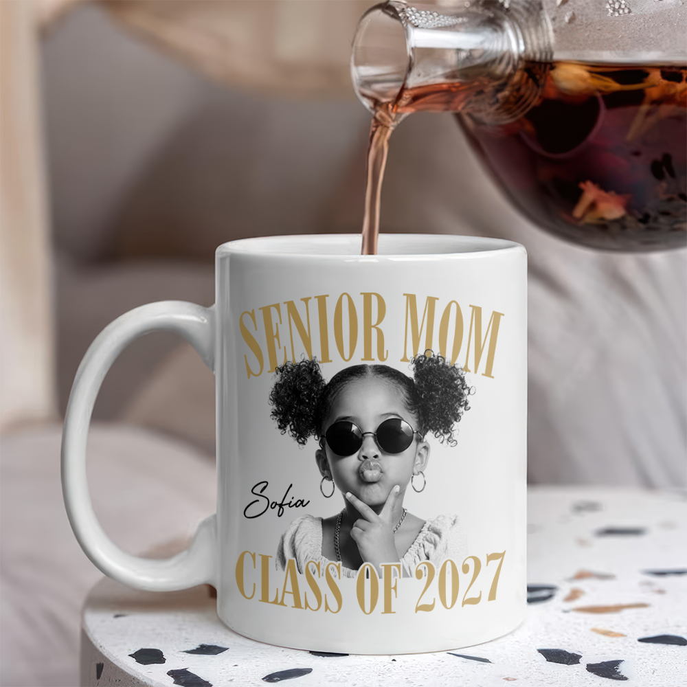 Custom Photo Senior Mom Class Of 2027 Mug TH10 170611