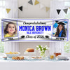Custom Photo Class of 2026 Then And Now Personalized Banner Graduation Party Gift HA75 920622