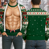 Personalized Fake Body Funny Couple Ugly Sweater - Gag Gift for Christmas Party TH10 171259