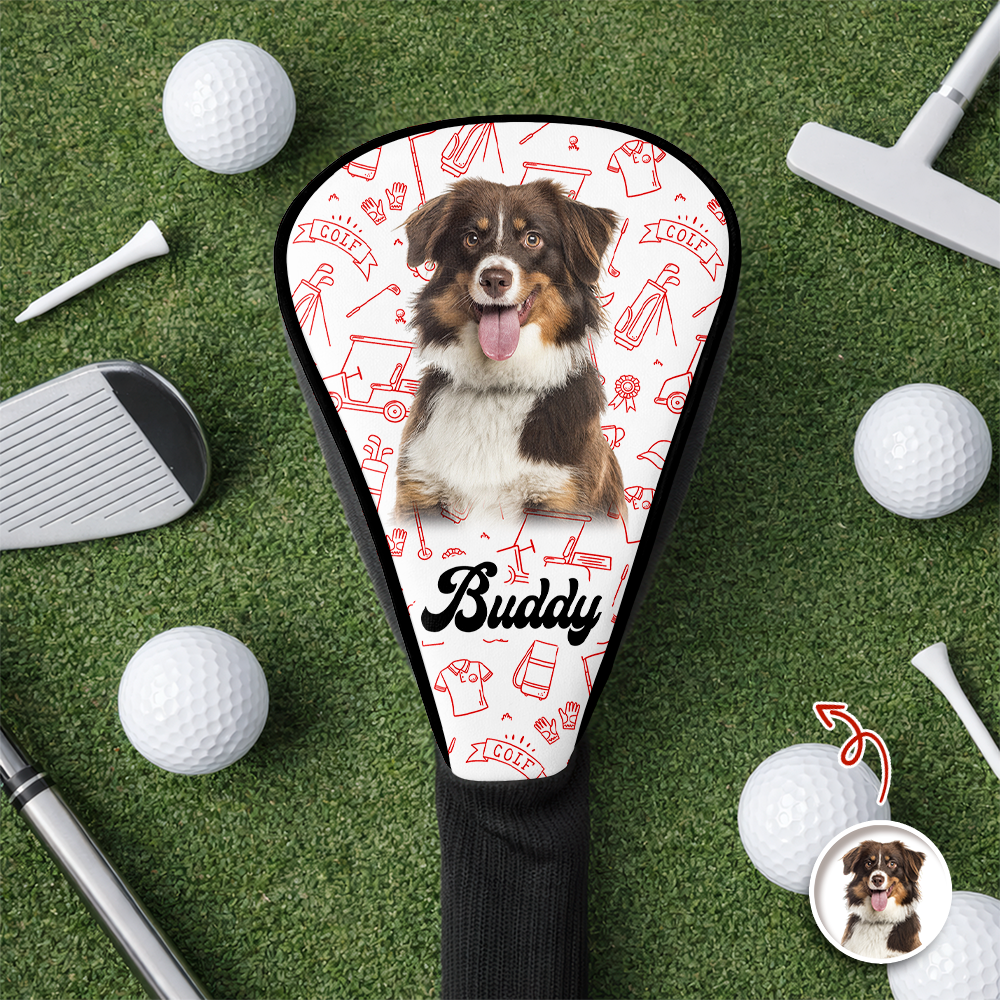 Custom Puppy Photo Golf Head Cover Funny Gifts For Dog Lovers CH07 911272