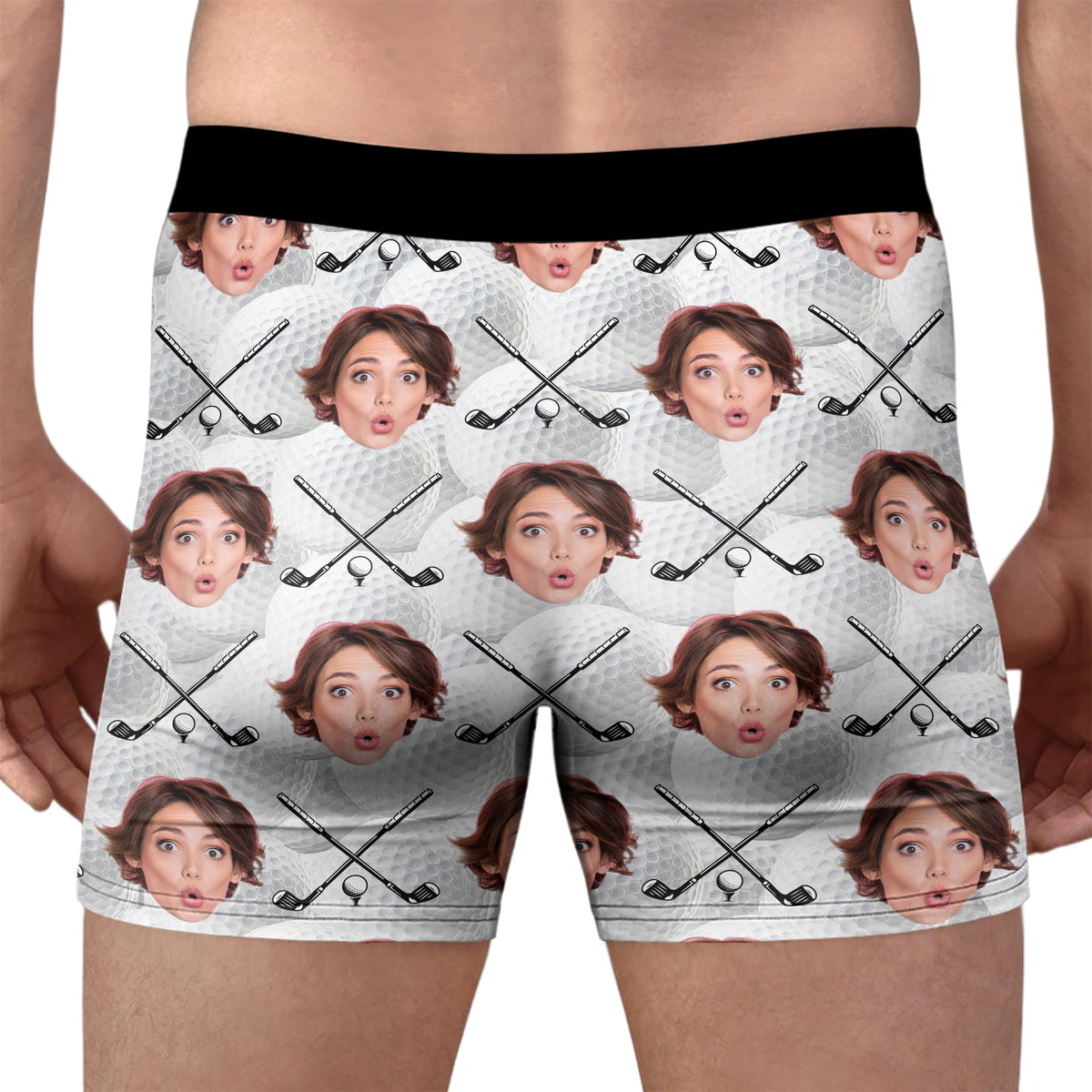 Custom Photo Golf Ball Men's Boxer Gift for Golf Lovers LM32 897635
