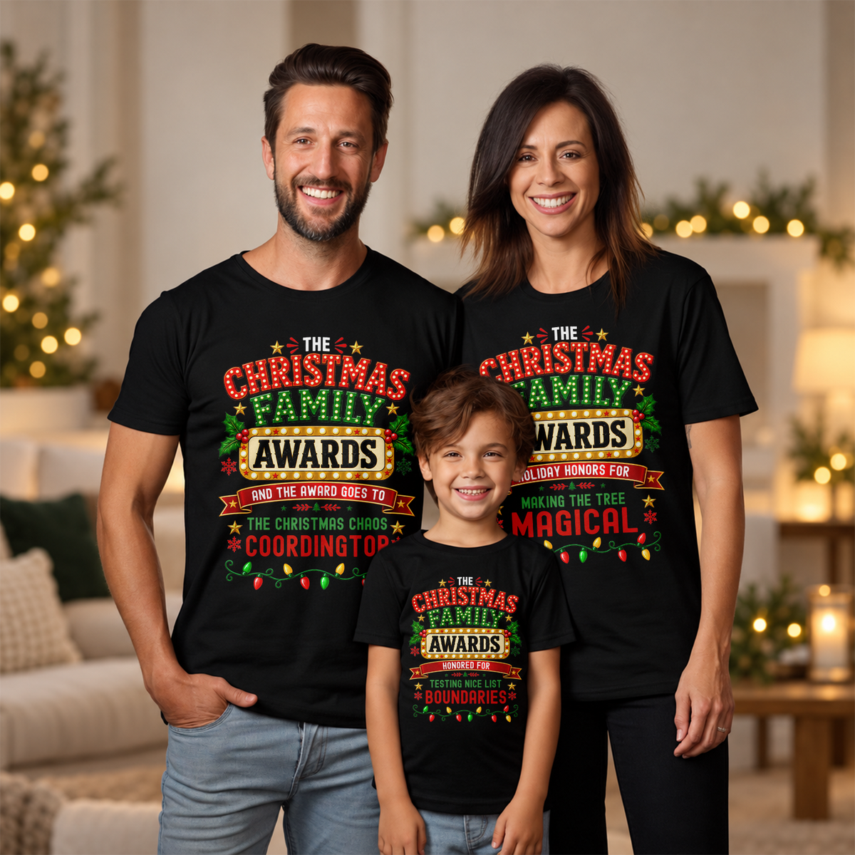Personalized Christmas Family Awards Matching Shirt Xmas Party Outfit TH10 171577