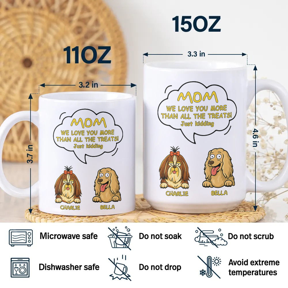 Custom Dog Clipart Just Kidding For Dog Lover Mug TH10 892695