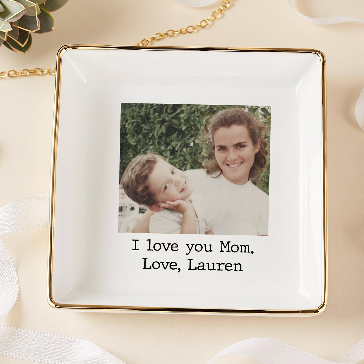 Custom Photo I Love You Mom Ring Dish Gift For Mom TH10 898879
