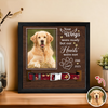 Custom Photo I Loved You Whole Life Memorial Dog Cat Square Collar Frame HA75 892818