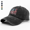 250th Anniversary 1776–2026 Patriotic Eagle American Independence Washed Denim Baseball Cap HA75 920282