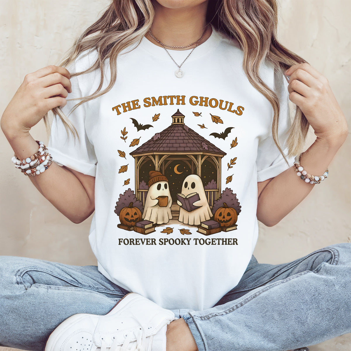 Personalized Forever Spooky Together Halloween Bright Shirt HA75 897218