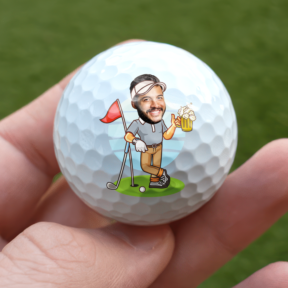 Custom Funny Face I'm Not Lost Golf Ball, Golf Gifts for Men, Guy Gift, Funny Gift for Man HO82 900828