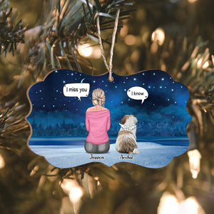 Dog Mom Memorial Dog Wood Ornament Personalized Gift HO82 891042