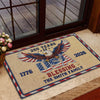 Personalized Family Name 250 Anniversary 1776 - 2026 USA Patriotic Faux Pattern Doormat - 2D Printed Not Embroidered Patriotic America Decor HO82 901582