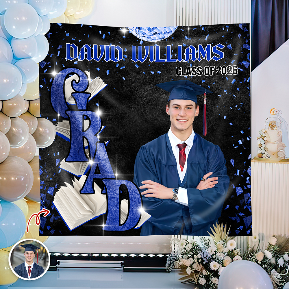 Custom Photo Golden Hour Congratulation Graduation's Day Party Backdrop LM32 899375