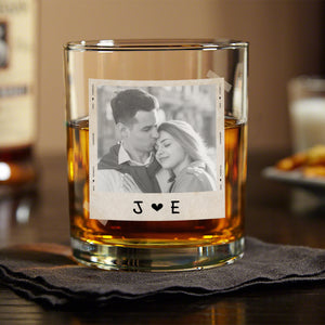 Custom Photo Whiskey Glass Gift For Couple CH07 895450