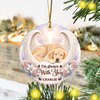 Custom Dog Photo I'm Always With You Memorial Ceramic Ornament HA75 919084