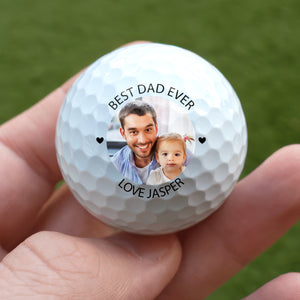 Custom Photo Best Dad Ever Golf Ball Gift For Family LM32 897591