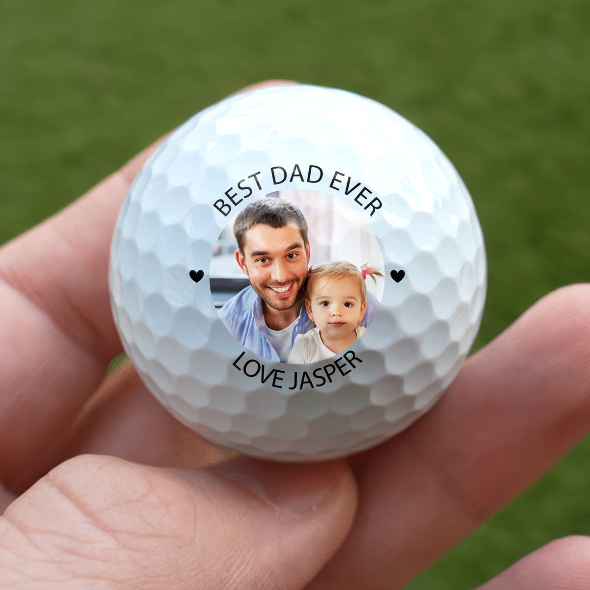 Custom Photo Best Dad Ever Golf Ball Gift For Family LM32 897591