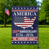 Personalized Family Name America 250th Anniversary Garden Flag LM32 895207