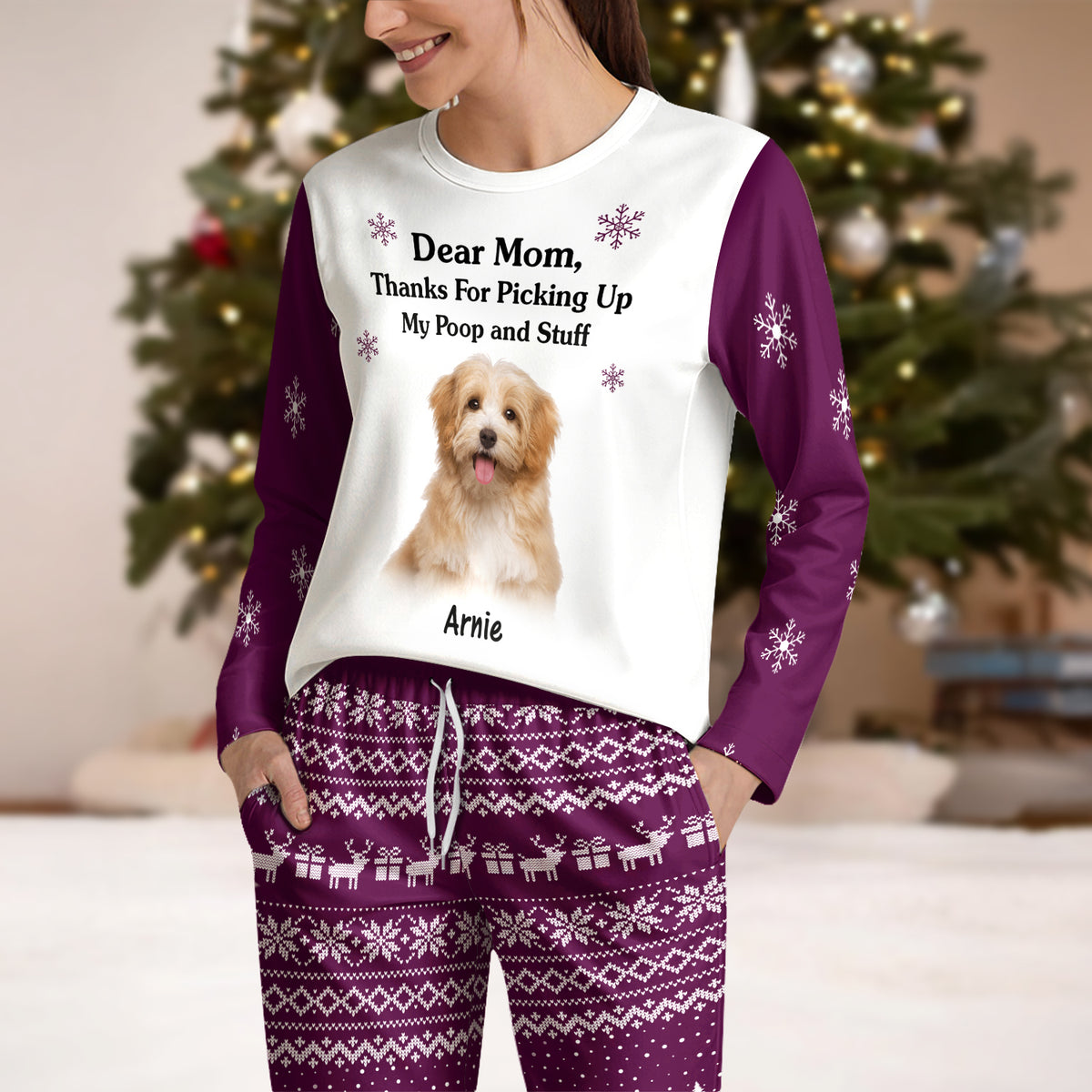 Custom Dog Photo Thanks For Picking Up My Poop and Stuff Sleepwear CH07 899126