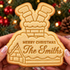 Personalized Family Name Christmas Cookie Cutter and Stamp, Personalized Holiday Baking Gift CH07 181068