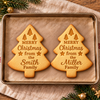 Custom Family Name Christmas Tree Shaped Cookie Stamp HO82 904166