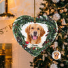 Custom Photo Dog Personalized Heart Shaped Ceramic Ornament For Christmas HA75 897464