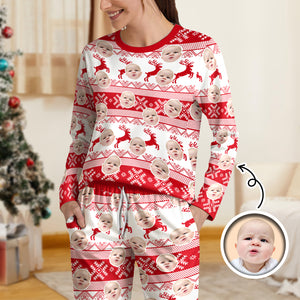 Custom Photo Christmas Face Sleepwear Xmas Fun HO82 900154