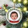 Customize Kid Face Ceramic Ornament For Christmas HO82 903746