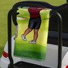 Personalised Soft Quick Dry Cartoon Character Golf Waffle Towel with Carabiner Golf Accessories Birthday Gift for Golf Player HO82 900916