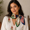 Personalized Mexico USA Square Scarf, Mexican American Heritage Gift K228 903384