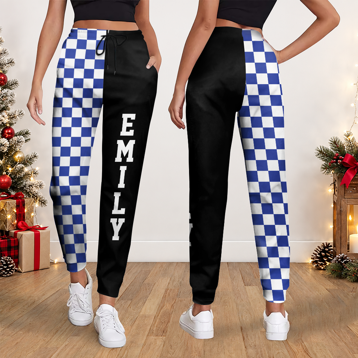 Custom Name Plaid Christmas Sweatpants Gift for Men & Woman LM32 670151