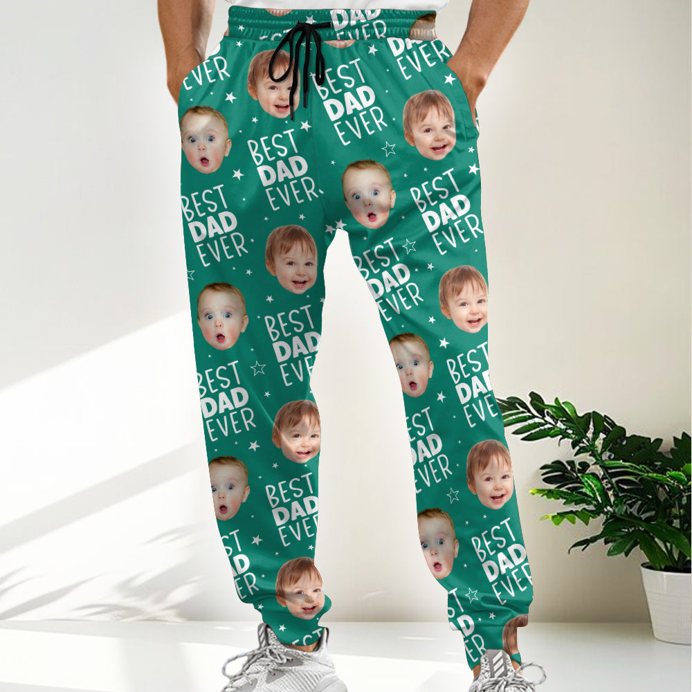 Custom Photo Best Dad Mom Ever Family Sweatpants TH10 894193